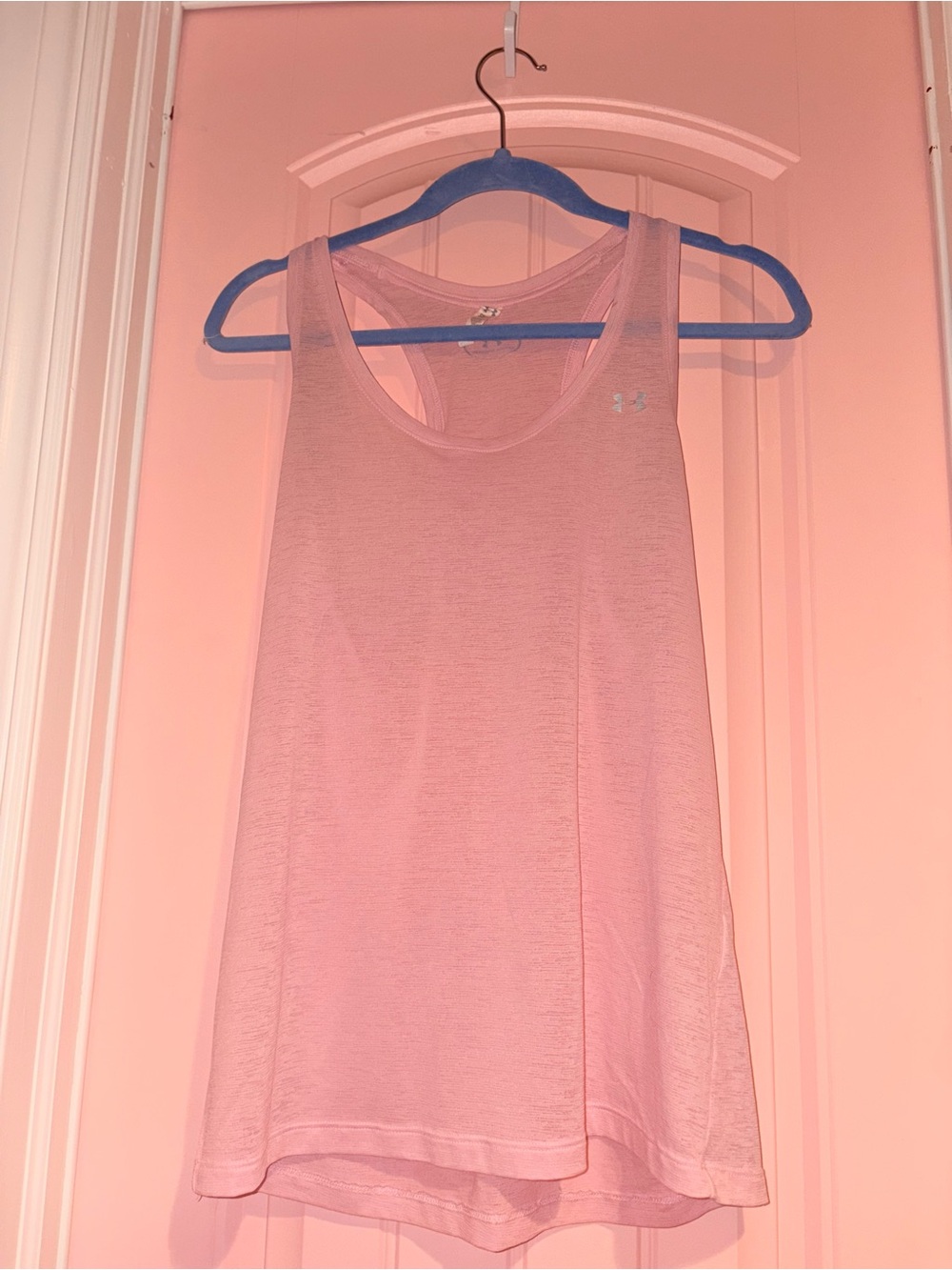 Under Armour Sheer Light Pink Racerback Tank